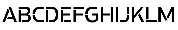 Potel Stencil Medium Font UPPERCASE