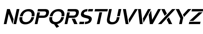 Potel Stencil Semi Bold Italic Font UPPERCASE