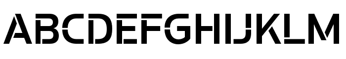 Potel Stencil Semi Bold Font UPPERCASE