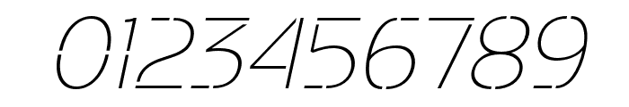 Potel Stencil Thin Italic Font OTHER CHARS