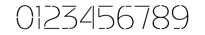 Potel Stencil Thin Font OTHER CHARS