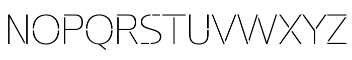 Potel Stencil Thin Font UPPERCASE