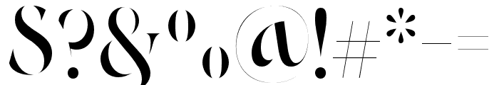 Potential-UltraLight Font OTHER CHARS