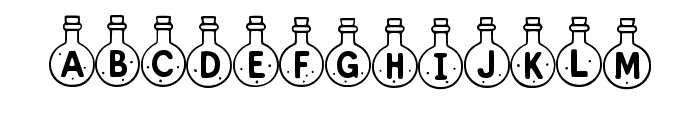 Potion Bottle By Squeeb Regular Font UPPERCASE