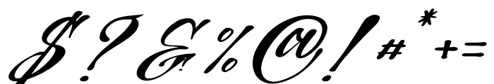 Power Skate Italic Font OTHER CHARS