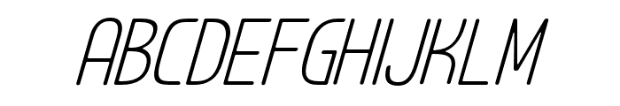 PowerBoat CPC Light Italic Font UPPERCASE