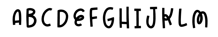 Powerful Font - Filled Regular Font UPPERCASE