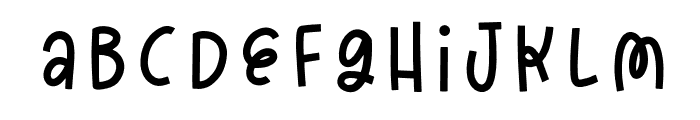 Powerful Font - Filled Regular Font LOWERCASE