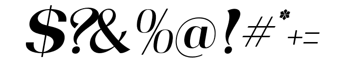 Prague-Italic Font OTHER CHARS