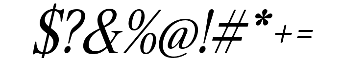 Praktive Italic Font OTHER CHARS