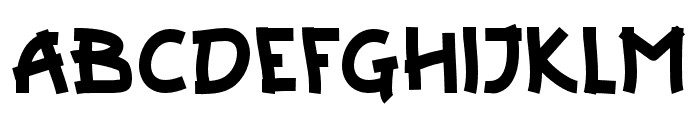 Prangky-Regular Font UPPERCASE