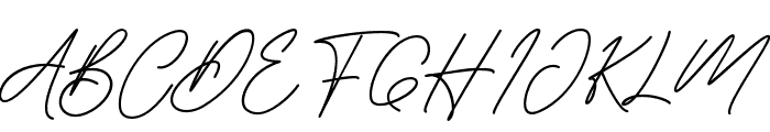 Prebuga Signature Font UPPERCASE