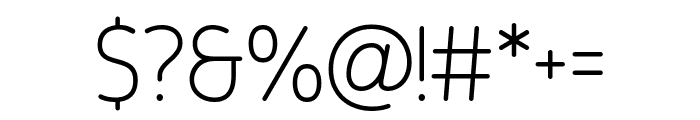 Preeminence Rounded Light Font OTHER CHARS