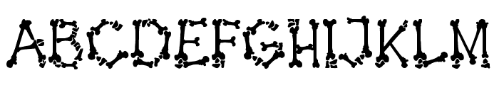 Prehistoric Bones Font UPPERCASE