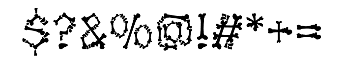 PrehistoricBones-Regular Font OTHER CHARS