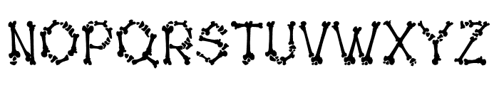 PrehistoricBones-Regular Font UPPERCASE