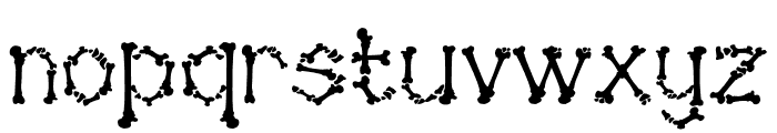 PrehistoricBones-Regular Font LOWERCASE