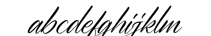 Premiere California Italic Font LOWERCASE
