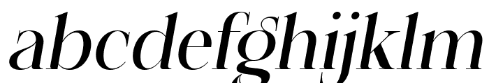 Prestige Edition Italic Font LOWERCASE