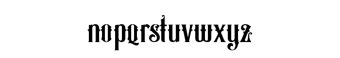 Prestige Signage Regular Font LOWERCASE