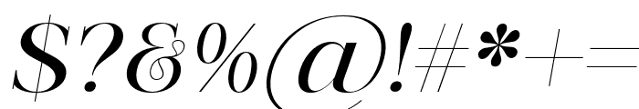 PrestigeEdition-Italic Font OTHER CHARS