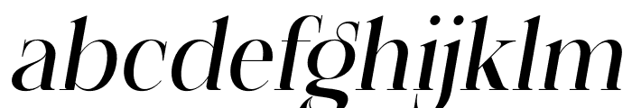 PrestigeEdition-Italic Font LOWERCASE