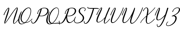 PrestiquenSlantBold-Regular Font UPPERCASE