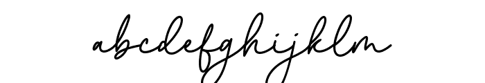 Pretty Dahlia Font LOWERCASE