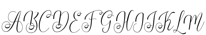 Pretty Dandelion Script Font UPPERCASE