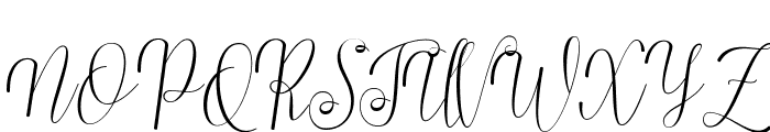 Pretty Dandelion Script Font UPPERCASE