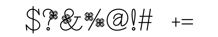 Pretty Flowers Regular Font OTHER CHARS