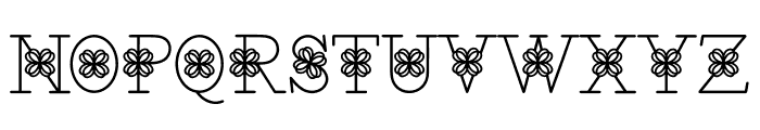Pretty Flowers Regular Font UPPERCASE