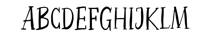 Pretty Garden Serif Font UPPERCASE