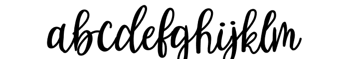 Pretty Perfect Script Font LOWERCASE