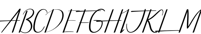 Pretty Real Font UPPERCASE