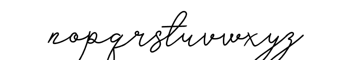 Pretty Satisfy Script Font LOWERCASE