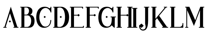 Pretty Satisfy Serif Font UPPERCASE