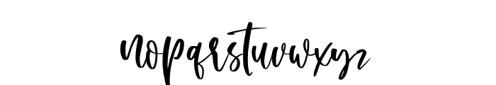 Pretty Spring Font LOWERCASE
