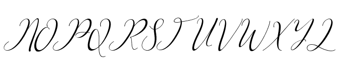 Pretty Willie Italic Font UPPERCASE