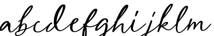 PrettyGarden-Script Font LOWERCASE