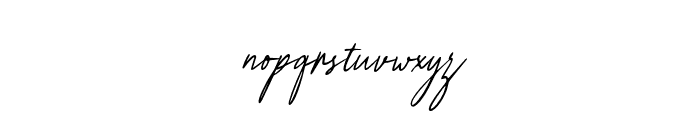 Prettya-Italic Font LOWERCASE