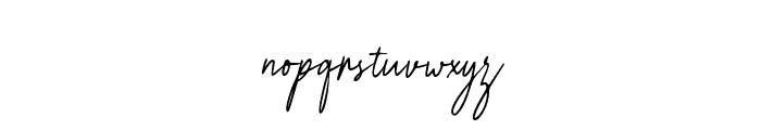 Prettya-Regular Font LOWERCASE
