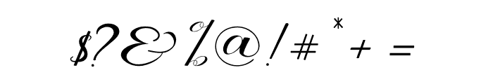 PrettyholicSscript Font OTHER CHARS