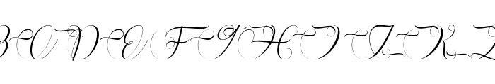 PriestleyScript Font UPPERCASE