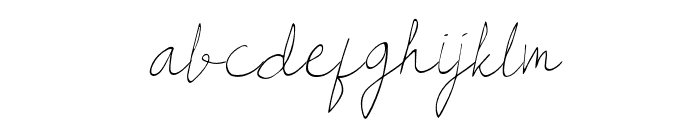 Prilyrose Regular Font LOWERCASE