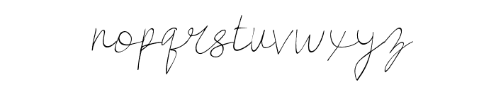 Prilyrose Regular Font LOWERCASE
