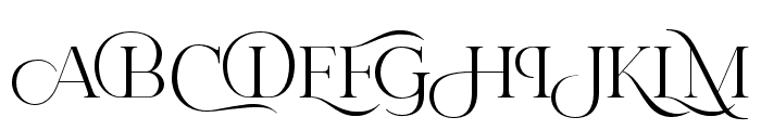Primor Stylish Serif Font UPPERCASE