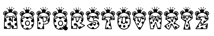 Prince Frog Alphabet Font UPPERCASE