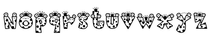 Prince Frog Alphabet Font LOWERCASE