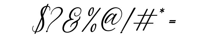 PrincellaBoldSlant-Italic Font OTHER CHARS